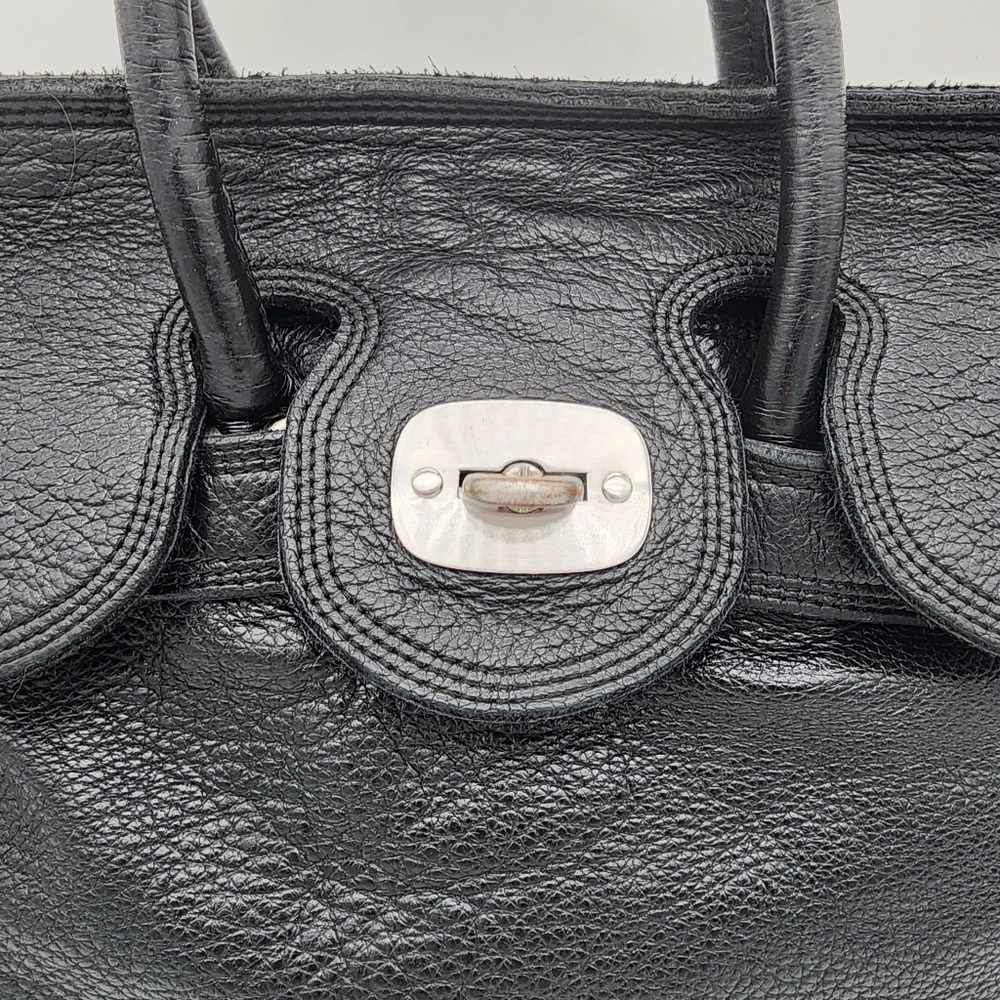 LIEBESKIND BERLIN Vintage Y2K Leather Black Handbag Satchel Large - Picture 3 of 16